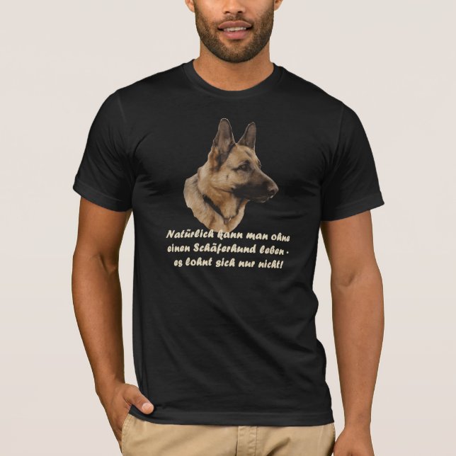 T-Shirt "Schäferhund" (Framsida)