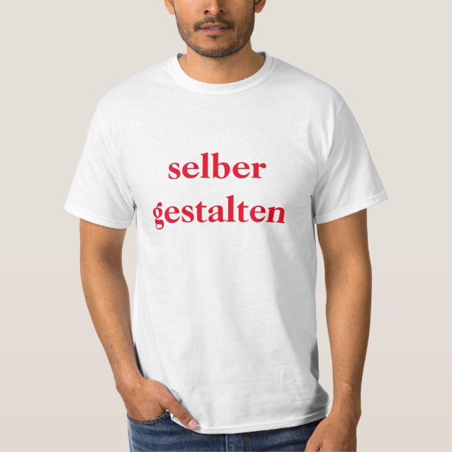 T-Shirt selber gestalten  (Framsida)