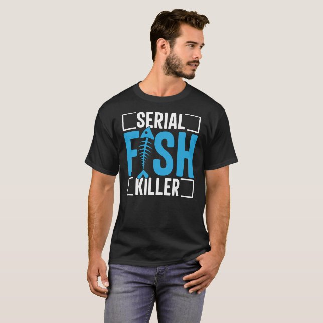 T-Shirt Serial Fisk Killer | Gift For Dad (Hel framsida)