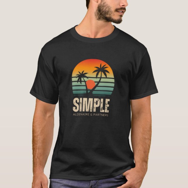 T-shirt Simple Sunset - Tropical vibes design (Framsida)
