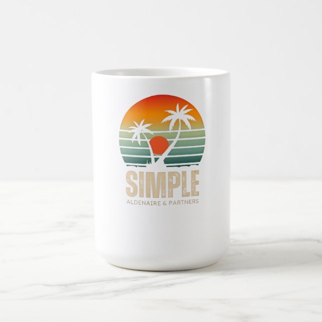 T-shirt Simple Sunset - Tropical vibes design Kaffemugg (Center)