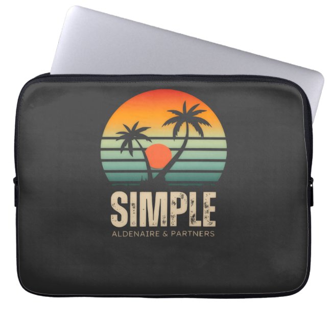 T-shirt Simple Sunset - Tropical vibes design Laptop Fodral (Framsidan)