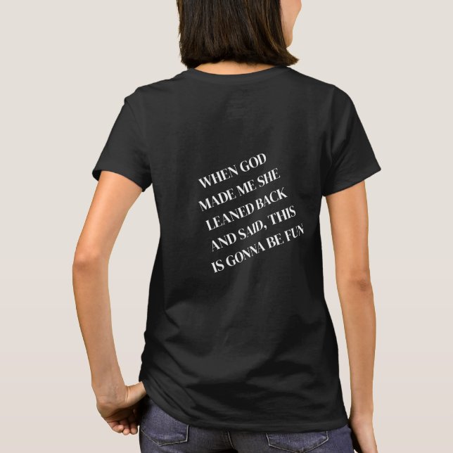 T-shirt skapad av Gud (Baksida)