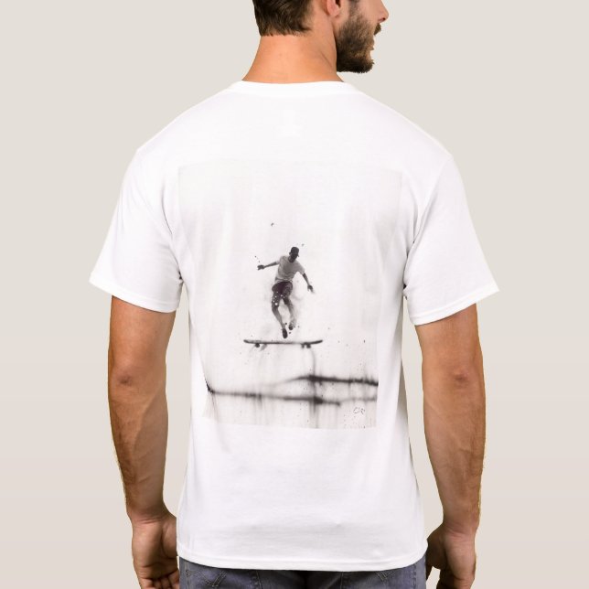 T-Shirt Skateboard 5 | Samtidskonst av OlRo Ar (Baksida)