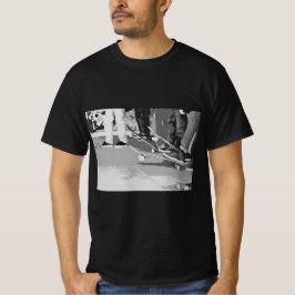 T-Shirt-skateboard-skateboardparksgraffiti svart T Shirt