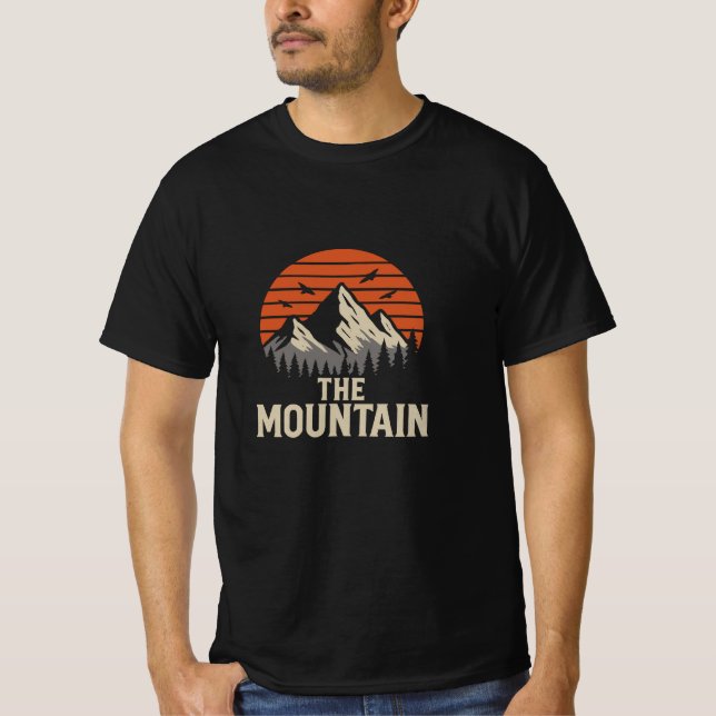 T-shirt-skjortdesign för berg t shirt (Framsida)