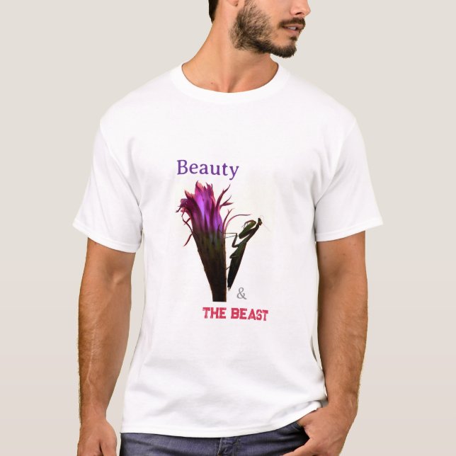 T-Shirt - Skönhet och Mantisbästen (Framsida)