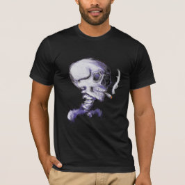 T-Shirt - Skull med cigarett