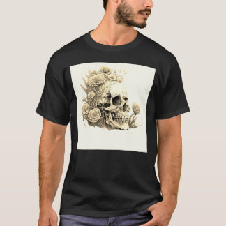 T-Shirt-Skull-Mörk T-Shirt