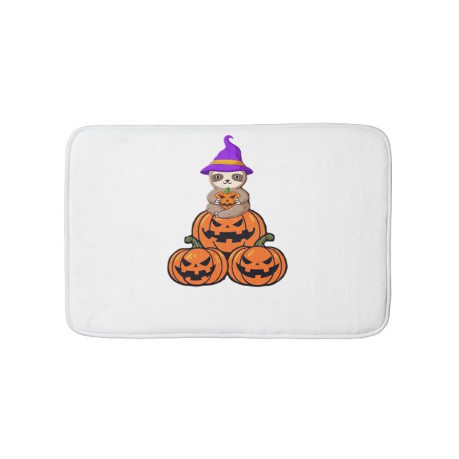 T-shirt Sloth Halloween Premium Badrumsmatta (Framsidan)