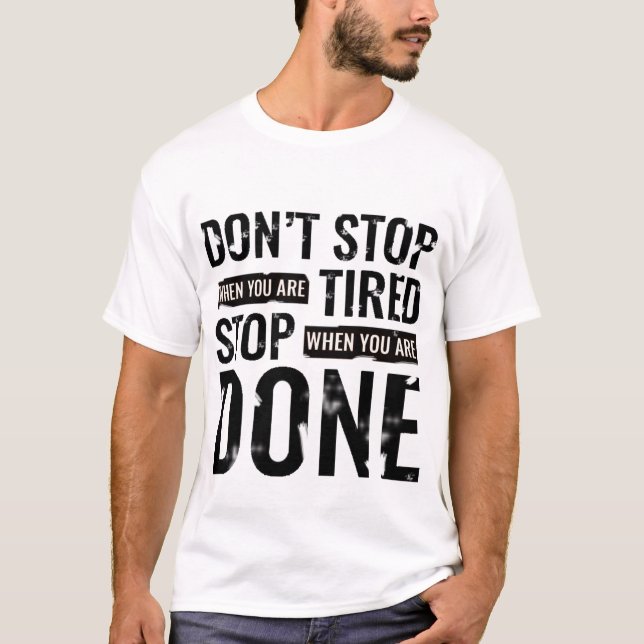 T-shirt slutar inte (Framsida)