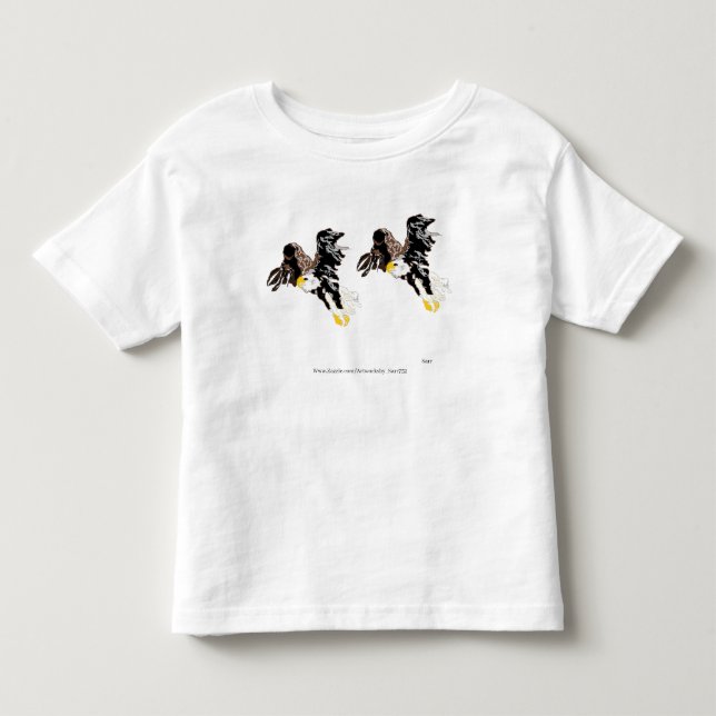T-SHIRT : SMÅBARN AMERIKANSKT VITIHUVAD ÖRN (Framsida)