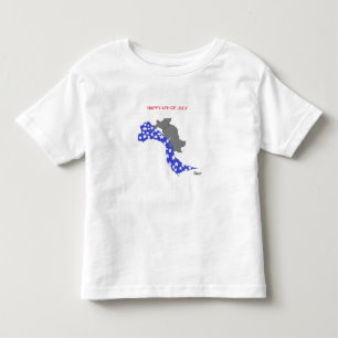 T-SHIRT SMÅBARN; LYCKLIG 4 JULI
