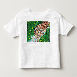 T-Shirt: Småbarn Teckning i en tiger T Shirt