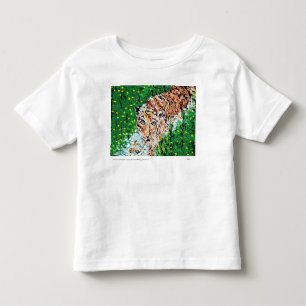 T-Shirt: Småbarn Teckning i en tiger T Shirt