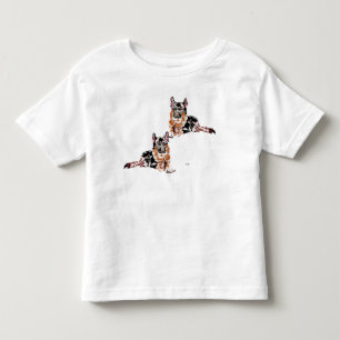 T-Shirt: Småbarn / tyska shepherd T Shirt