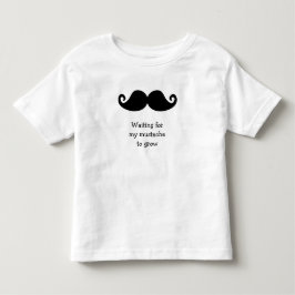 T-shirt som väntar på att mitt mustasch ska växa