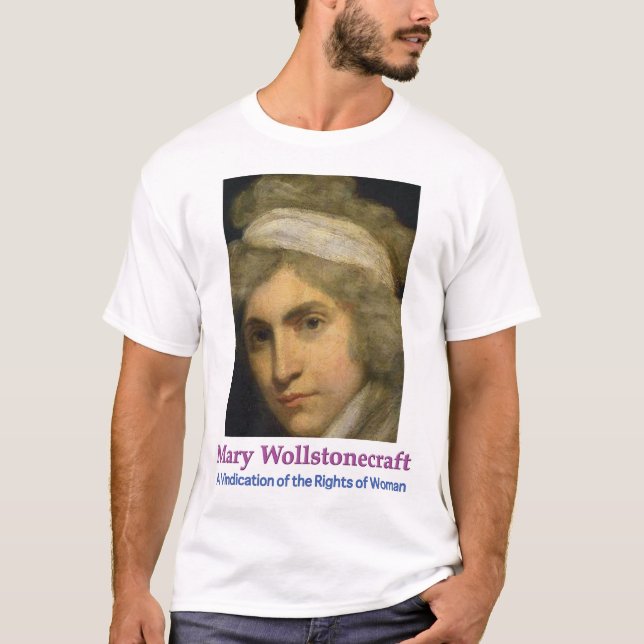T-Shirt som visar Mary Wollstonecraft (Framsida)