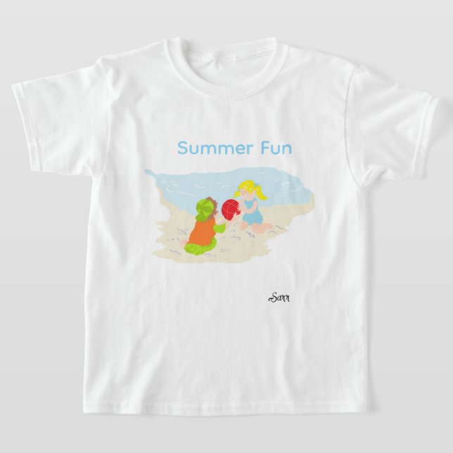 T-Shirt :  Sommar kul. (Laydown)