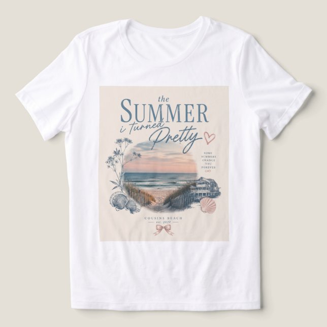 t-shirt sommaren jag blev snygg (Design Framsida)