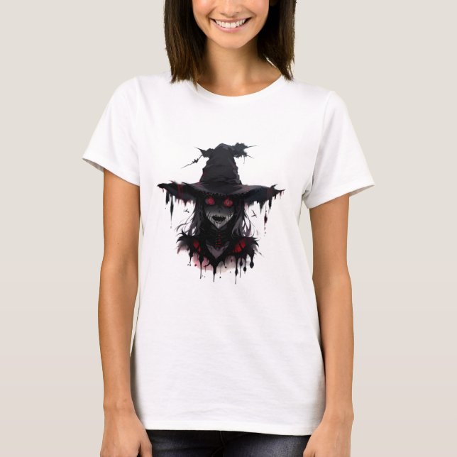 T-shirt Sorcière Horreur Halloween (Framsida)