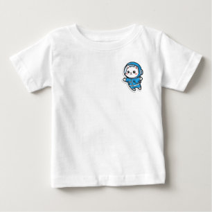 T-Shirt Söt Astronaut Katt Kawaii För Bebis