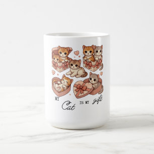 T-Shirt söt presentkatt Kaffemugg