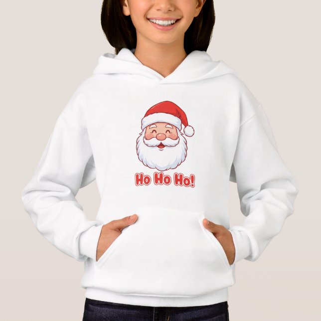 T-Shirt Söt Santa Ansikte (Framsida)