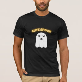 T-Shirt Söt Spöke | Minimalistisk Kawaii Spöke Hal