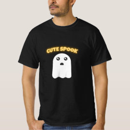 T-Shirt Söt Spöke | Minimalistisk Kawaii Spöke Hal
