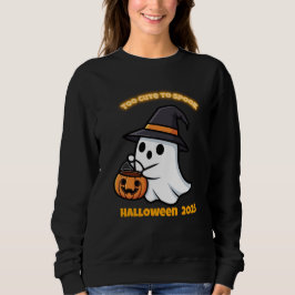 T-Shirt Söt Spöke | Minimalistisk Kawaii Spöke Hal