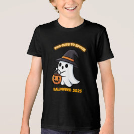 T-Shirt Söt Spöke | Minimalistisk Kawaii Spöke Hej