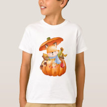 T-Shirt. Söta Frukter och Vänliga Husdjur Konst