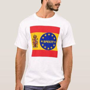 T-Shirt Spannish Flagga EU Spexit