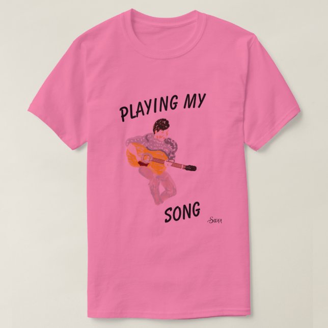 T-Shirt : Spela min Sång (Design framsida)