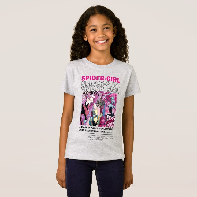 T-shirt spindel flicka (Hel framsida)