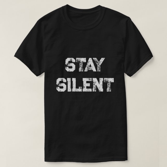 T-Shirt 'Stanna Tyst' - Herr-T-shirt för Handling  (Design framsida)