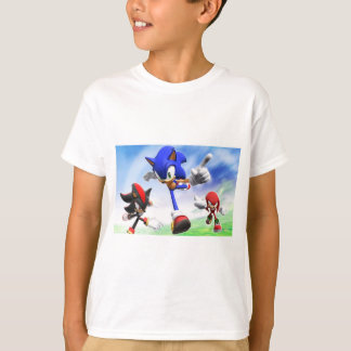 T-Shirt. Stil: Barns grundläggande T-Shirt-sonic T Shirt