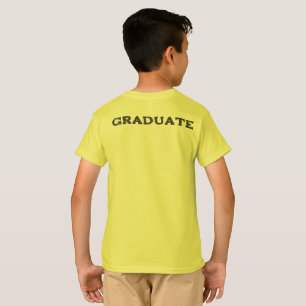 T-Shirt Student,foto namn. kindergarten gult