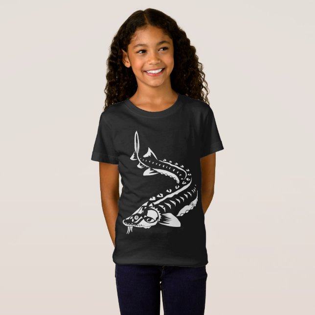T-SHIRT-STURGEON FISH-SJÖ STURGEON TRIBAL T SHIRT (Hel framsida)