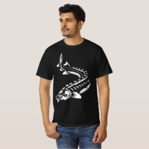 T-SHIRT-STURGEON FISH-SJÖ STURGEON TRIBAL