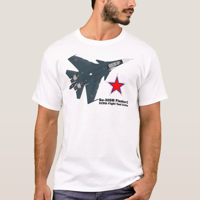 T-shirt Sukhoi Su-30SM Flanker-C VKS (Framsida)
