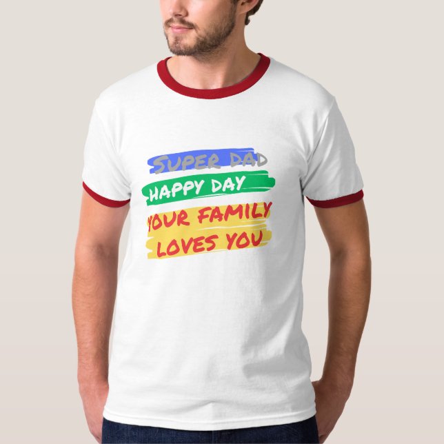 t-shirt  SUPER DAD (Framsida)