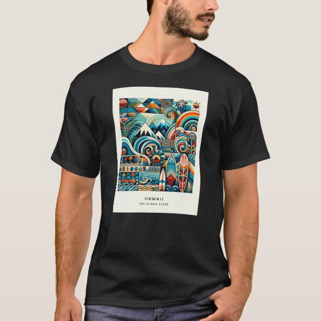T-shirt surf HawaÏ (Framsida)