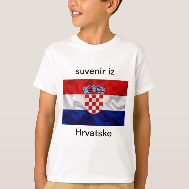 T-shirt suvenir iz Hrvatske (Framsida)