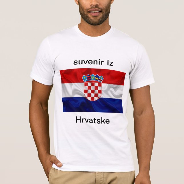 T-shirt suvenir iz Hrvatske (Framsida)