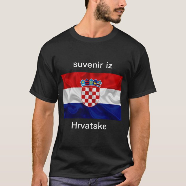 T-shirt suvenir iz Hrvatske (Framsida)