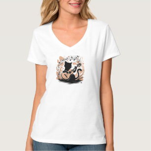 T-Shirt - Svart katt