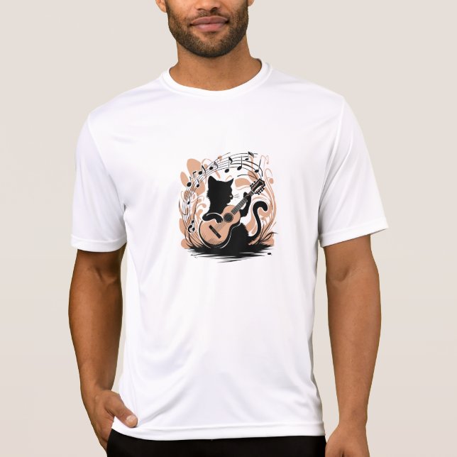 T-Shirt - Svart katt (Framsida)