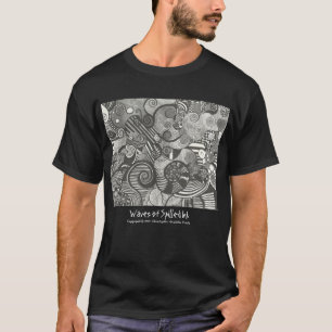 T-Shirt (Svart) - Vågar av utspätt Bläck
